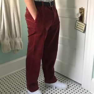 Brooks Brothers Clark cut rust corduroy pants